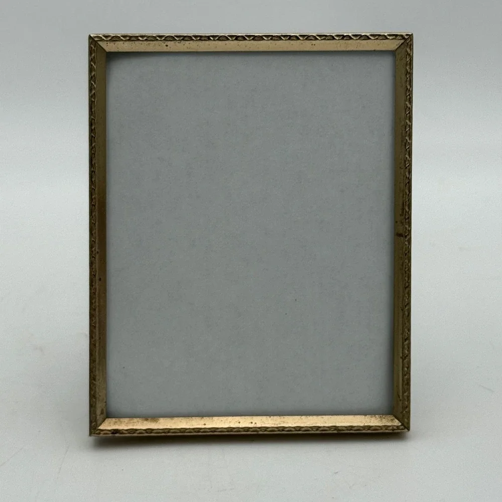 Vintage Brass Metal Picture Frame Lot 5pc Mixed Sizes Intercraft Grants AFP
